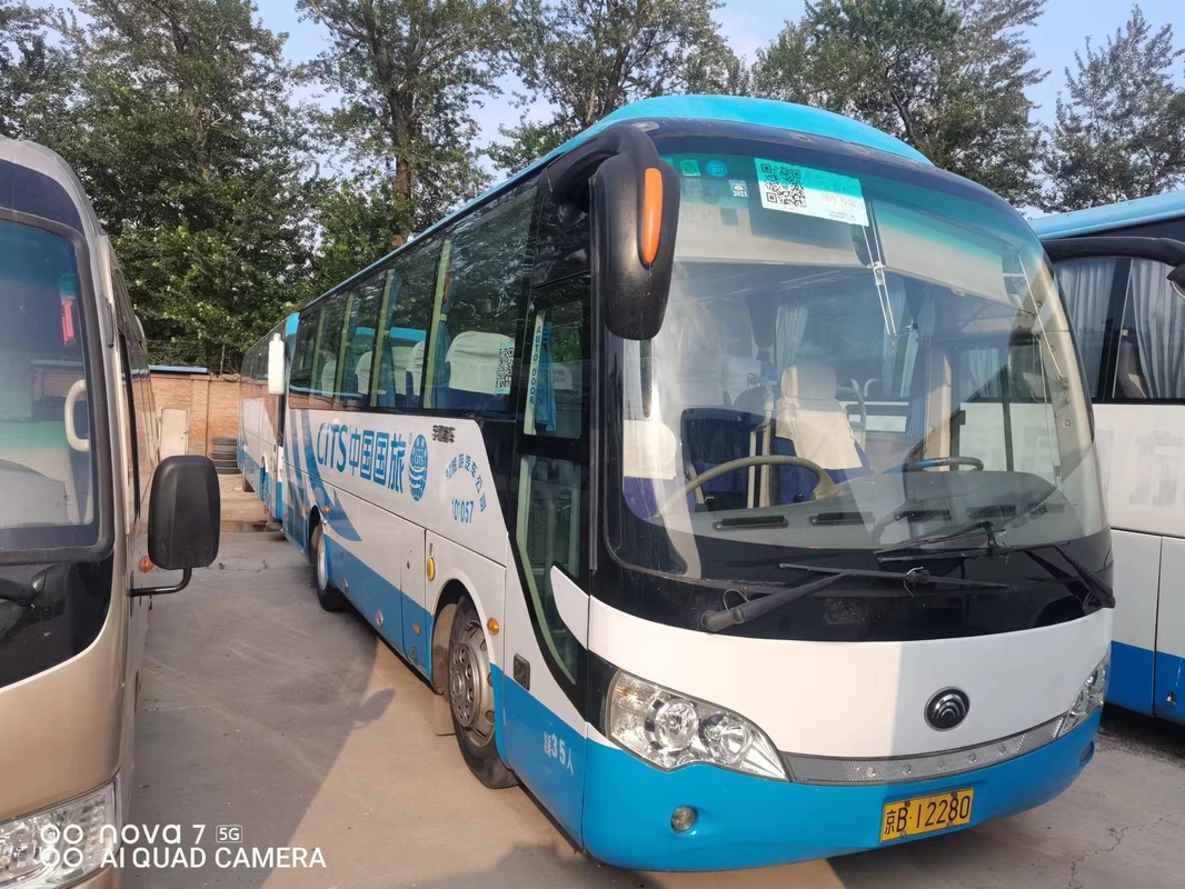 35 Kursi Digunakan Yutong Bus ZK6858 Mini RHD Steering Diesel Engines Untuk Transportasi