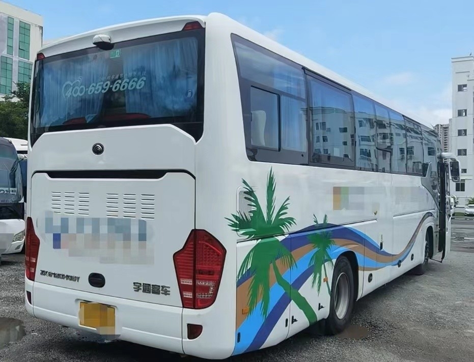 2019 Tahun 50 Kursi Bekas Yutong Bus Zk6120 Pelatih Weichai Engine Euro V Emissions Lhd Steering