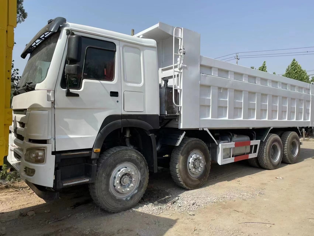 8 * 4 Truk Dump Bekas 40ton Mitsubishi Fuso 12 Roda Truk Bekas Dengan 380HP