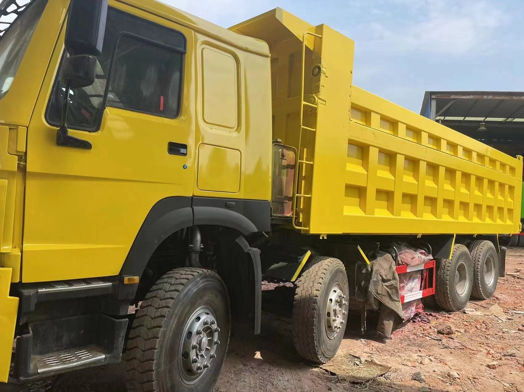 8 * 4 Truk Dump Bekas 40ton Mitsubishi Fuso 12 Roda Truk Bekas Dengan 380HP