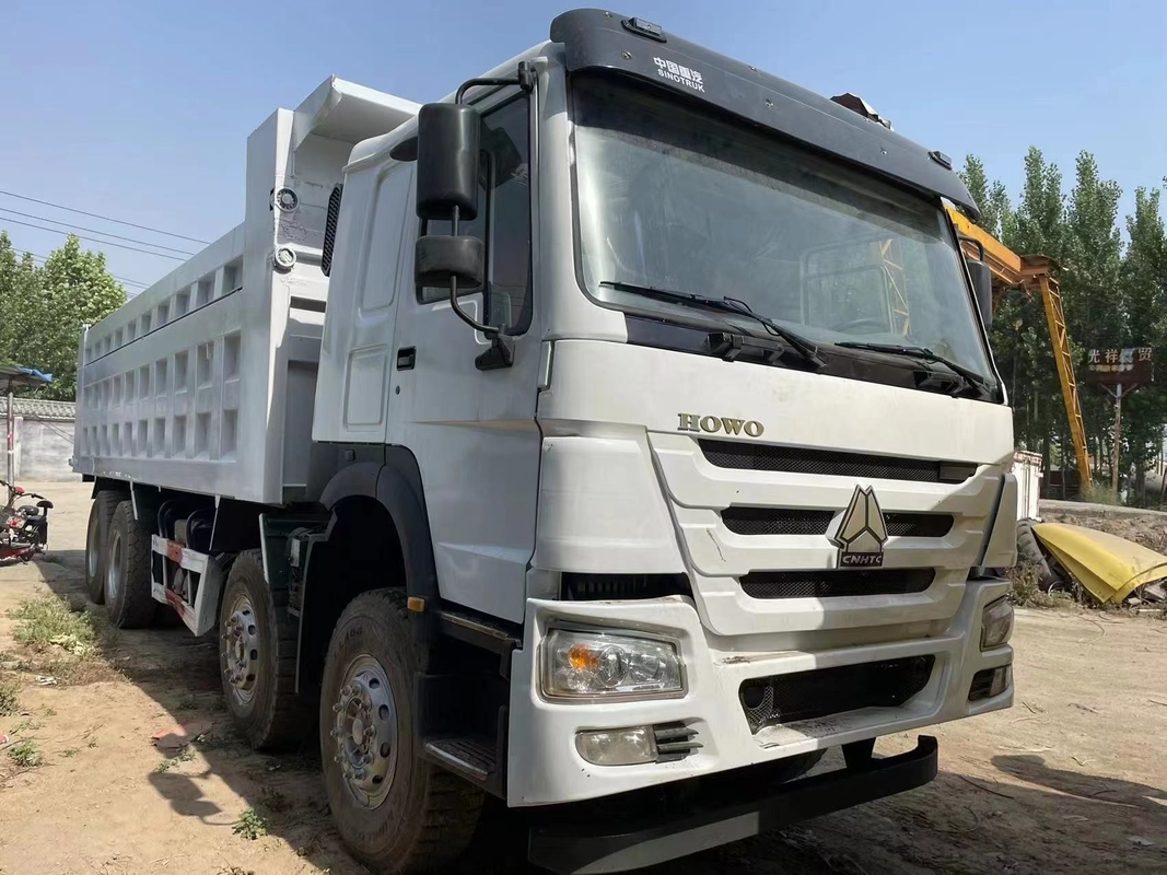 8 * 4 Truk Dump Bekas 40ton Mitsubishi Fuso 12 Roda Truk Bekas Dengan 380HP