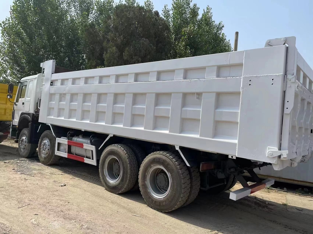 8 * 4 Truk Dump Bekas 40ton Mitsubishi Fuso 12 Roda Truk Bekas Dengan 380HP