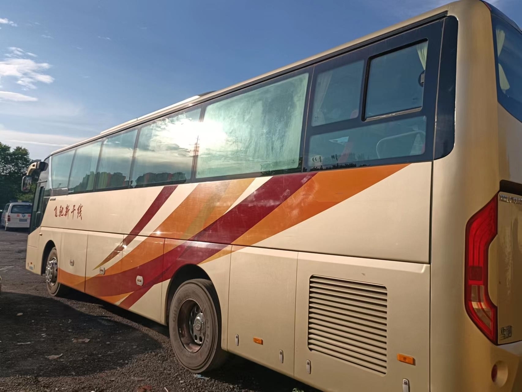 2012 Golden Dragon Digunakan Bus Coaster XML6113 LHD Tangan Kiri Mengemudi 49 Kursi Pelatih