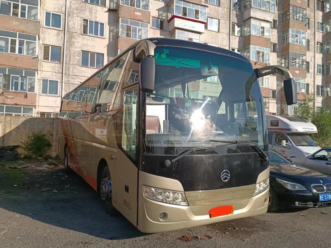2012 Golden Dragon Digunakan Bus Coaster XML6113 LHD Tangan Kiri Mengemudi 49 Kursi Pelatih