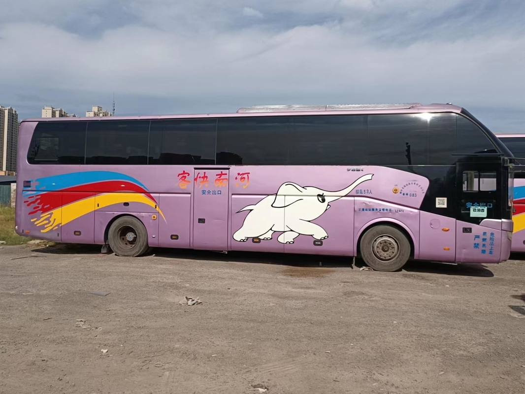 53 Kursi RHD LHD Bus Pelatih Bekas Mesin Belakang Yutong Zk6122 Weichai WP.10 247kw Pintu Ganda