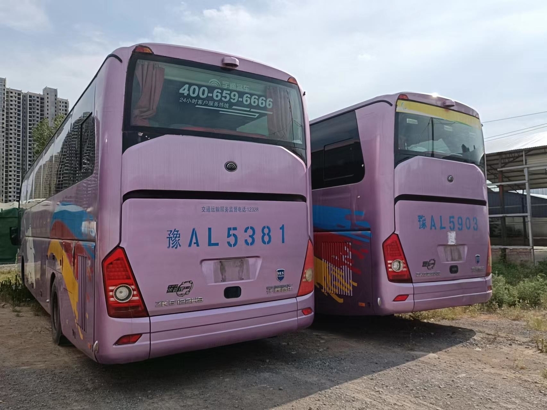 53 Kursi RHD LHD Bus Pelatih Bekas Mesin Belakang Yutong Zk6122 Weichai WP.10 247kw Pintu Ganda