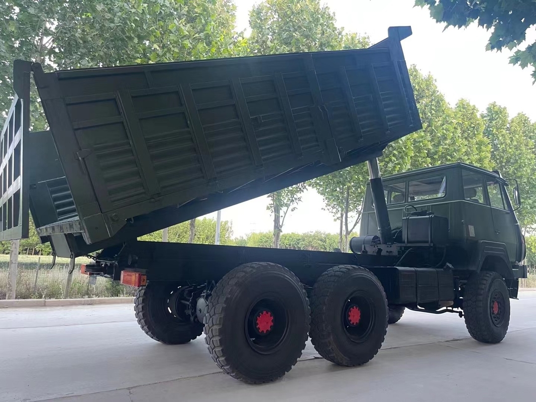 Digunakan 310hp Powerfull Diesel Fuel Full Drive Tipper Dengan 3 Kunci Diferensial 6X6 Dump Truck