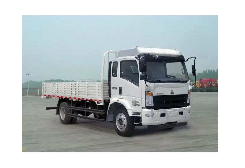 2 Truk Kargo Vans Euro Ii Howo Truk Kargo Kuat 420hp Truk Trailer Pagar Ganda
