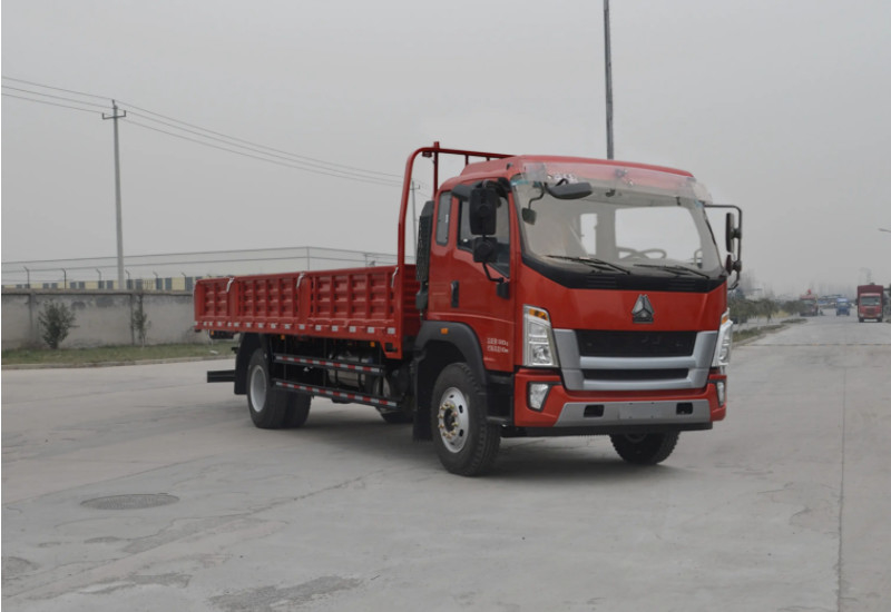 2 Truk Kargo Vans Euro Ii Howo Truk Kargo Kuat 420hp Truk Trailer Pagar Ganda