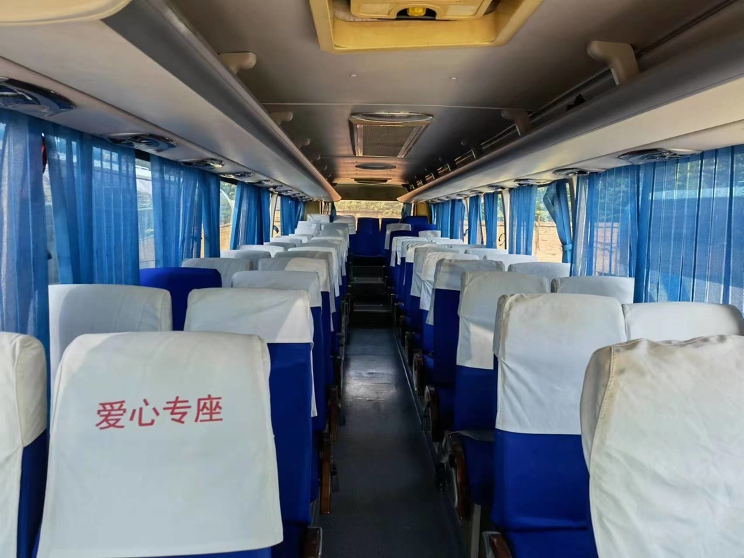 2013 Tahun 55 Kursi Digunakan Bus Sunlong SLK6122 Bus Pelatih LHD Kemudi Dalam Kondisi Baik