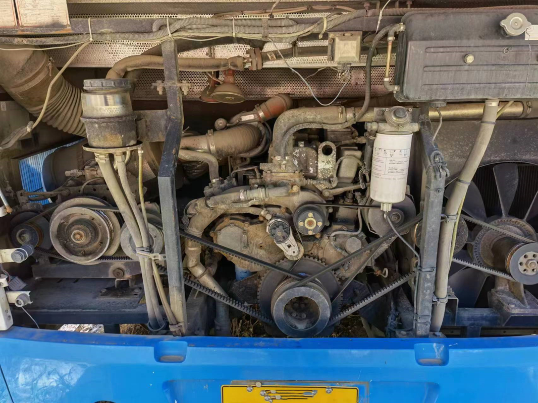 Mesin Belakang Sunlong Digunakan Bus Pelatih LHD SLK6122 Suspensi Kantong Udara 55 kursi Chassis Tinggi