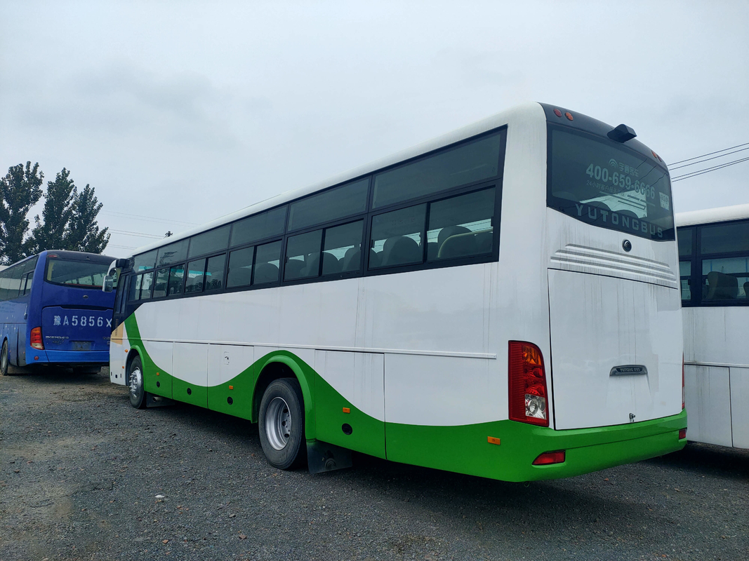 Bus Mesin Depan Yutong Bekas Lhd / Rhd Plat Spring Suspension Bus penumpang 53 Kursi Zk6112d