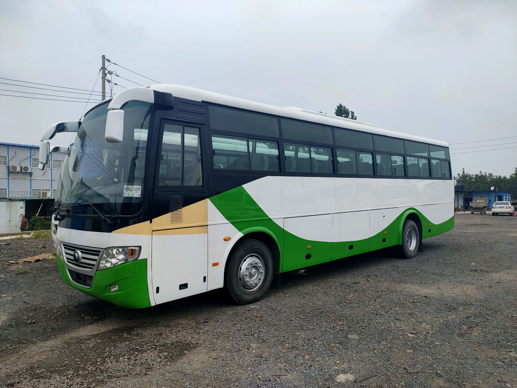 Bus Mesin Depan Yutong Bekas Lhd / Rhd Plat Spring Suspension Bus penumpang 53 Kursi Zk6112d