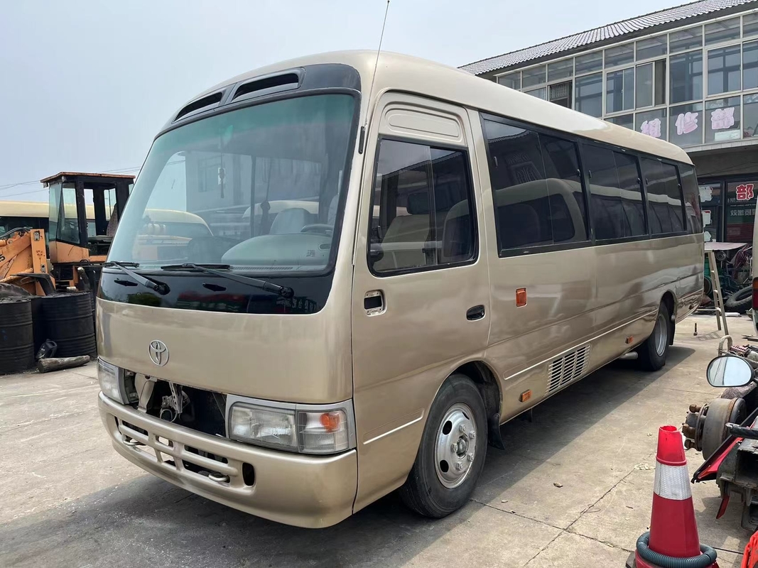 2013 Tahun 23 Kursi Bekas Toyota Coaster Bus Dengan Mesin Diesel 1Hz Cat Baru