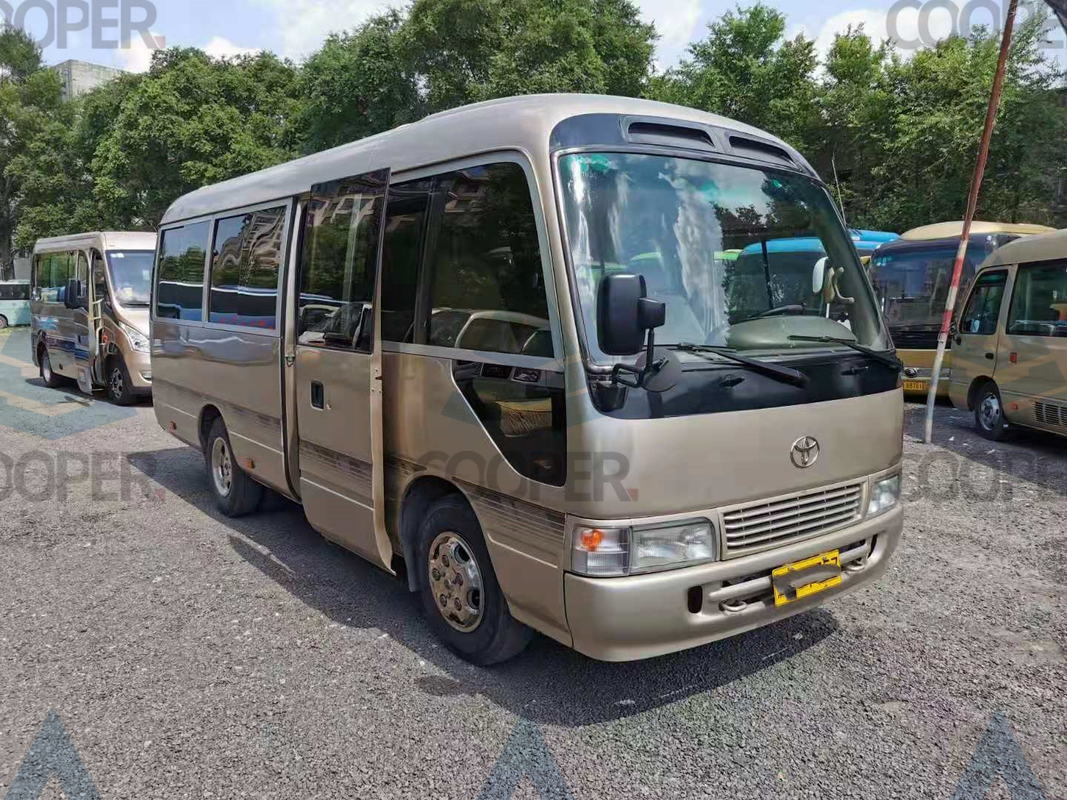23-29 Kursi Bus Toyota Bekas Toyota Coaster Bus Bekas Dengan Dekorasi Bagian Dalam yang Mewah