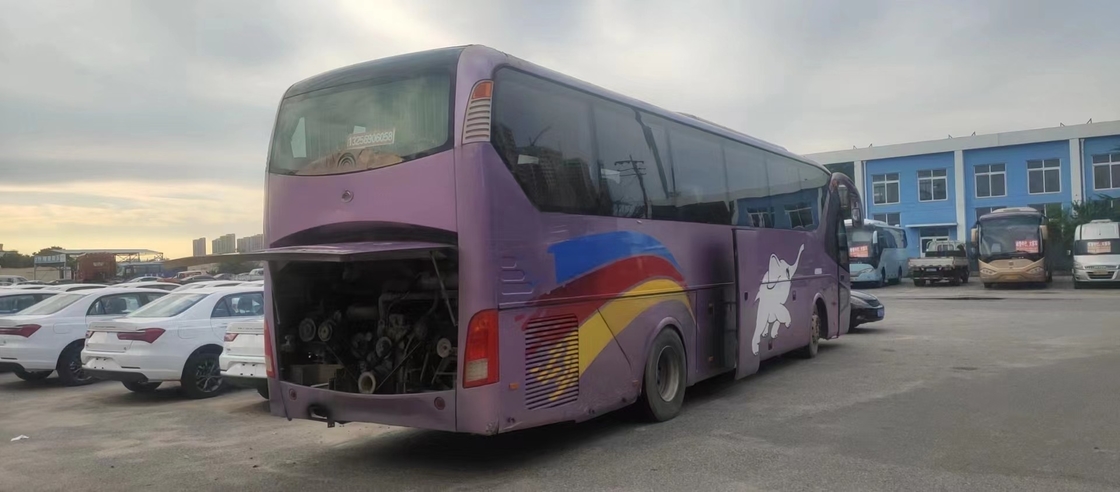 2012 Tahun 53 Kursi Digunakan Bus Pelatih Yutong ZK6129HD Dengan Mesin Diesel Cummins Pintu Ganda