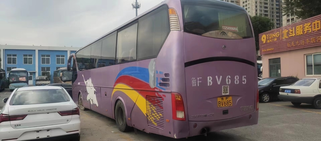 2012 Tahun 53 Kursi Digunakan Bus Pelatih Yutong ZK6129HD Dengan Mesin Diesel Cummins Pintu Ganda