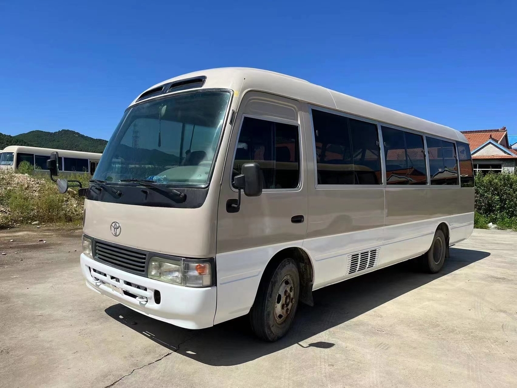 2012 Tahun 23 Kursi Bekas Toyota Coaster Bus Mesin Diesel 1Hz Dengan Pintu Lipat Dalam Kondisi Baik