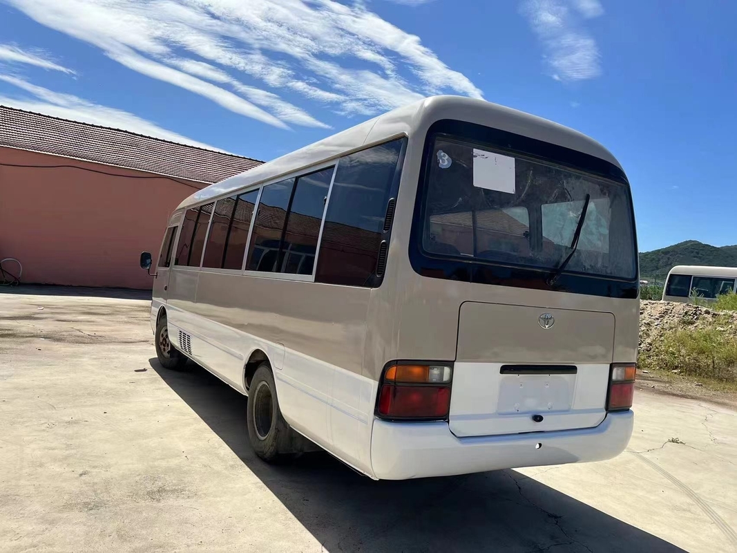 2012 Tahun 23 Kursi Bekas Toyota Coaster Bus Mesin Diesel 1Hz Dengan Pintu Lipat Dalam Kondisi Baik