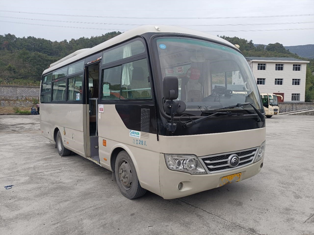 Mini Tour Coach Digunakan Yutong Bus ZK6729D 130hp Folding Door 28seater Left Steering