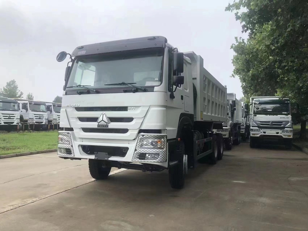 371/375hp Truk Dump Tipper Bekas Kemudi Kiri Dalam Stok Mesin Euro II WD615.47