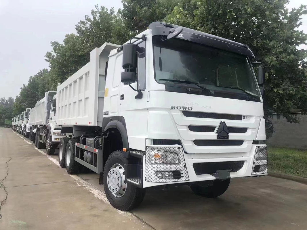 371/375hp Truk Dump Tipper Bekas Kemudi Kiri Dalam Stok Mesin Euro II WD615.47