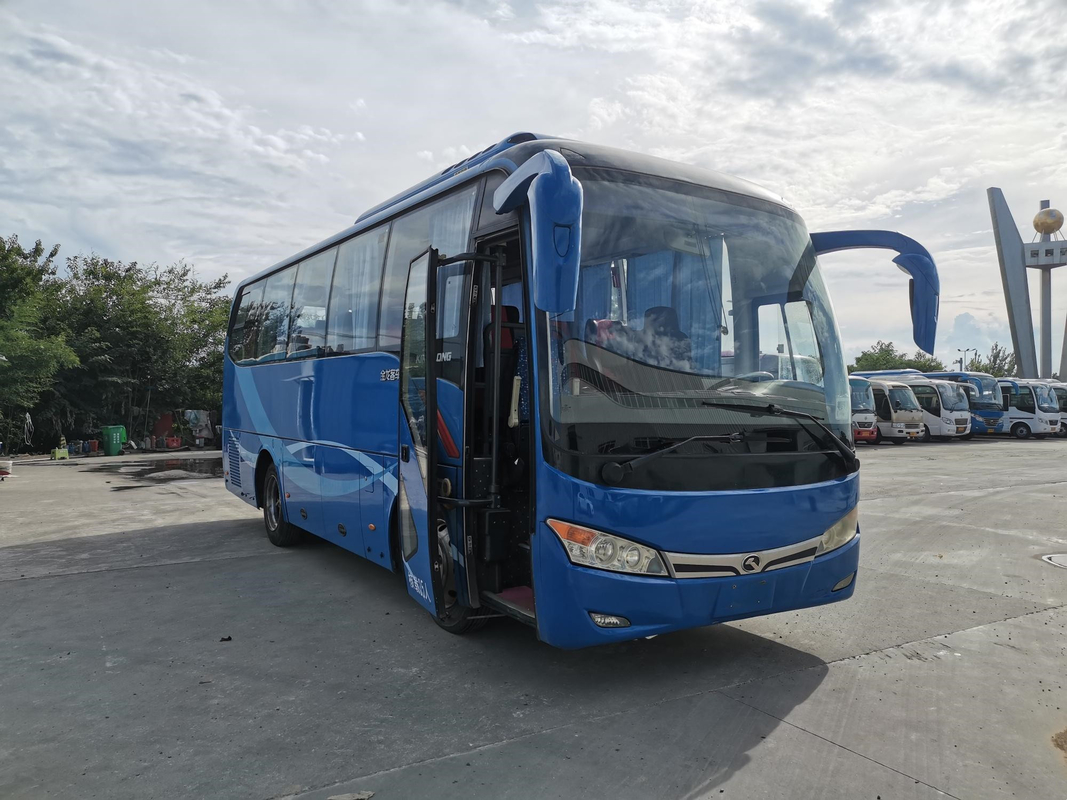 XMQ6802 Digunakan Bus Kinglong Left Steering Coach 35seats Electric YC4G 147kw Suspensi Air Bag