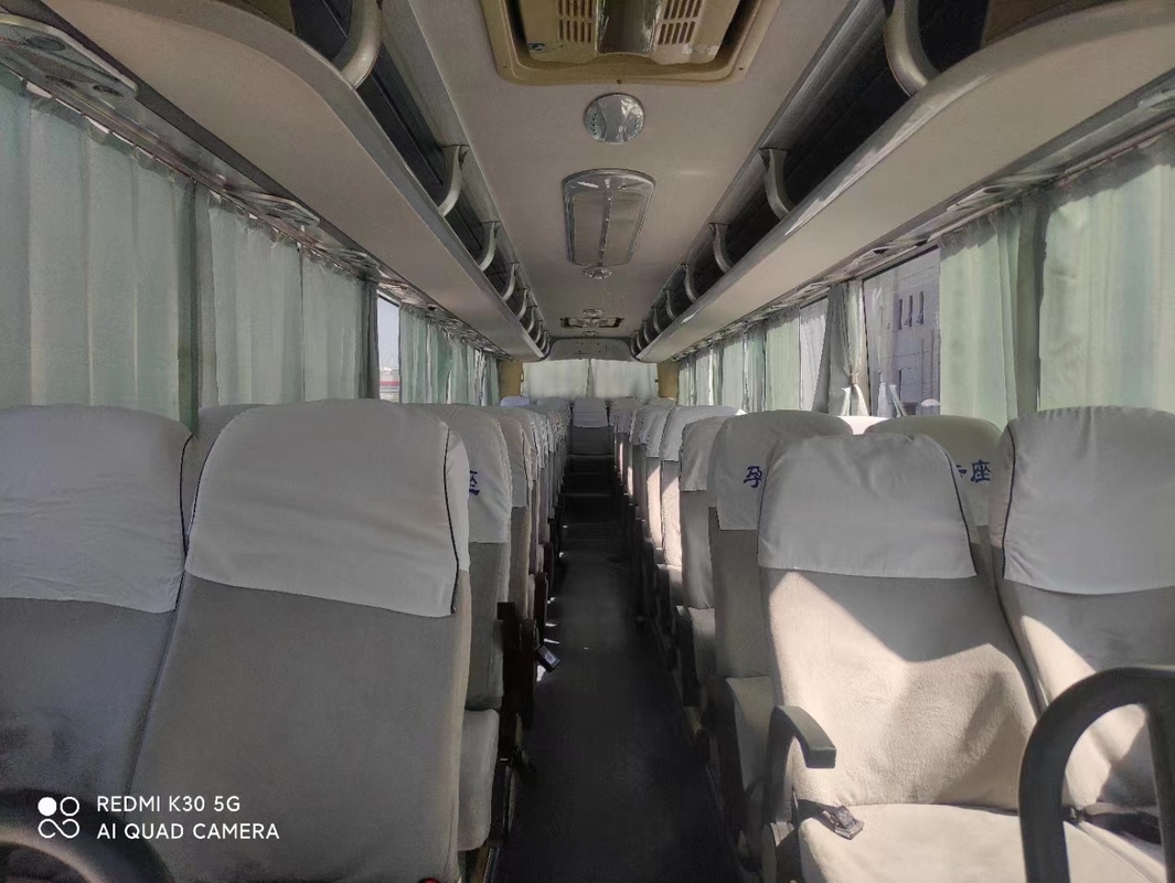 ZK6127 55 Kursi Digunakan Bus Yutong Mesin Weichai Tahun 2014 Dengan Suspensi Pegas Daun