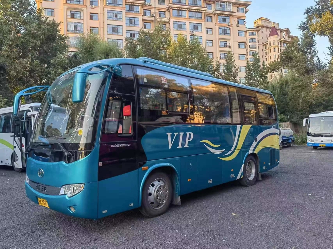 2017 Tahun 34 Kursi Digunakan Lebih Tinggi KLQ6796 Mini Bus LHD Kemudi Mesin Diesel Tanpa Kecelakaan