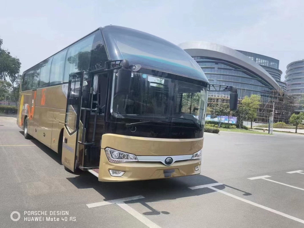 ZK6128 Yutong Bus Coach Bus Pelatih Lama Digunakan 54 Kursi Mesin Belakang RHD / LHD