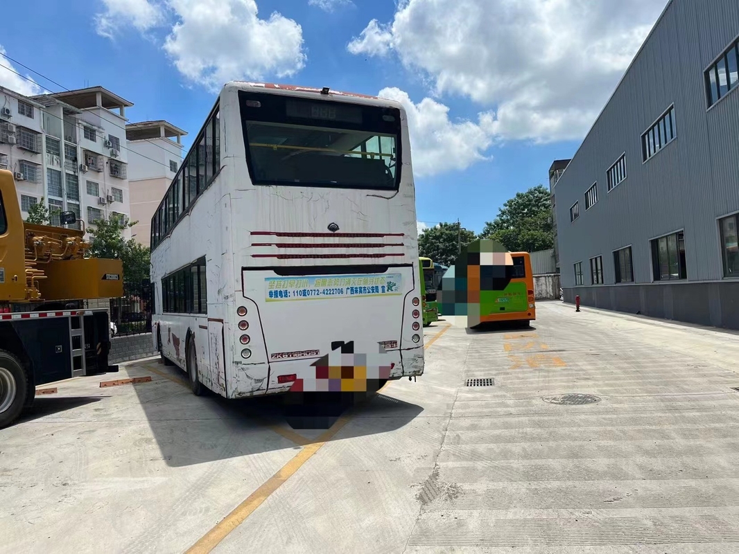 Zk6116HG Bus Perjalanan Bekas Yutong 86/78 Orang Bus Kota Bekas Double Deck