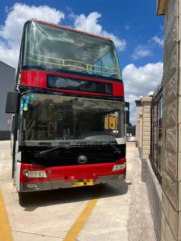 Zk6116HG Bus Perjalanan Bekas Yutong 86/78 Orang Bus Kota Bekas Double Deck