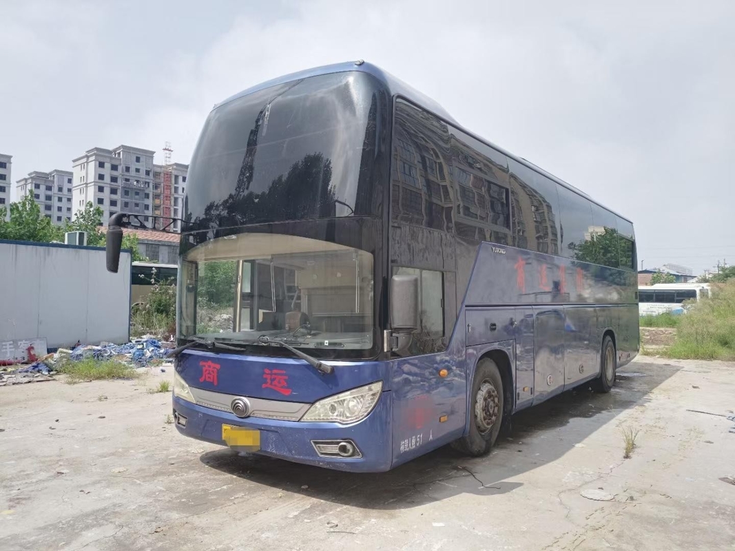 Bus Jarak Jauh Yutong ZK6118 51 kursi Yuchai 206kw Pelatih Tur Bekas Dua Pintu