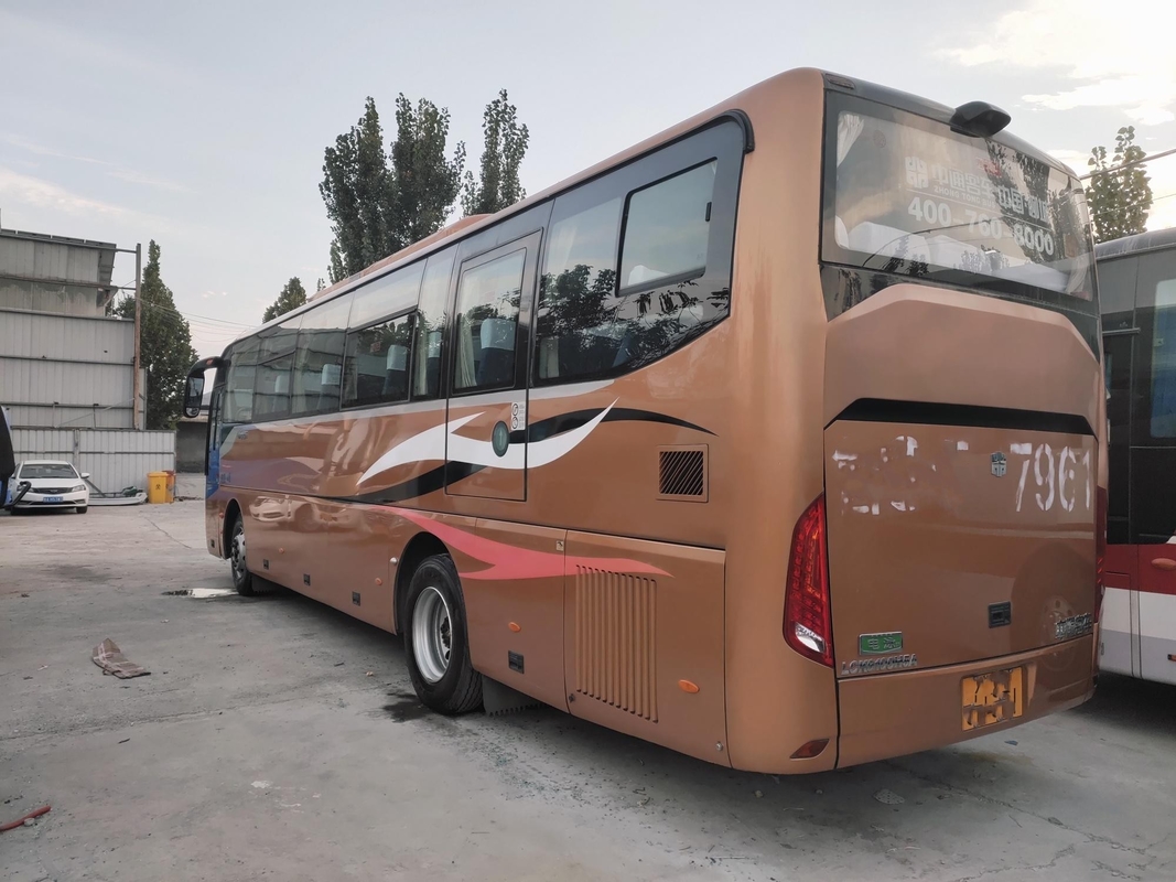 LCK6100 44 kursi Pelatih Bekas Zhongtong Bus Yuchai Engine Drive Tangan Kiri Dua Pintu