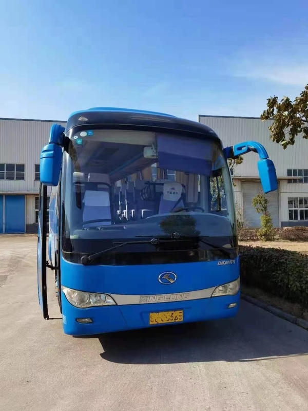 Bus Pelatih Merek Kinglong Bekas XMQ6117y 52seater Back Engine 180kw Kemudi Kiri