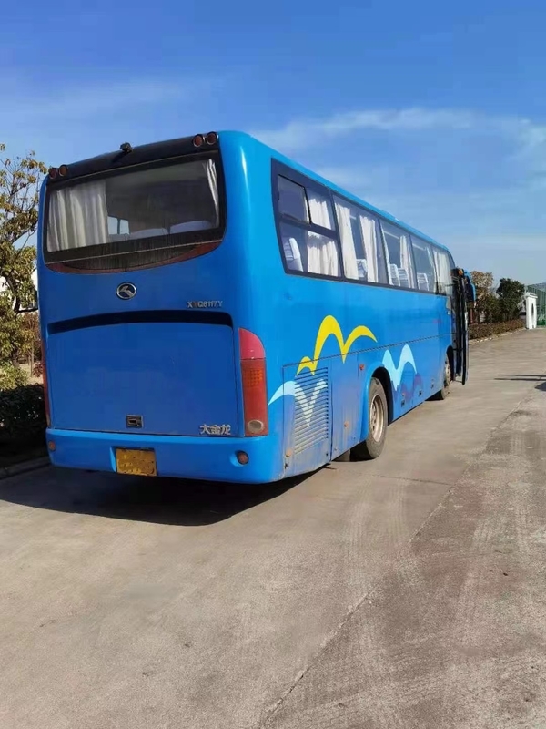Bus Pelatih Merek Kinglong Bekas XMQ6117y 52seater Back Engine 180kw Kemudi Kiri
