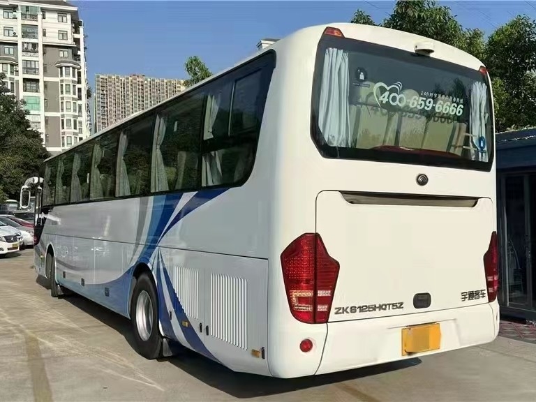 bus transit bekas Yutong 55seater Bus Rv Bekas ZK6125 Pintu Ganda Suspensi kantong udara
