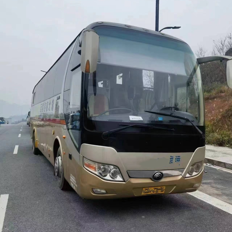 2nd Hand Coach ZK6110 Brand Yutong 49seater Bus Perjalanan Bekas Mesin Yuchai Pintu Tunggal