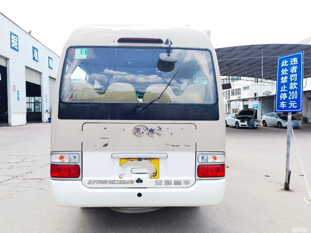Mini Bus Bekas Ankai Diesel 20 Penumpang Mini Dengan Bus Mesin Depan USB