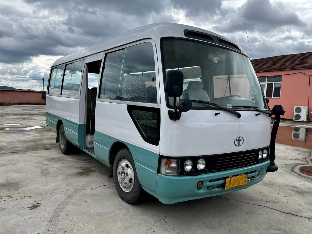 Toyota Menggunakan Coaster Bus Sekolah Kecil Mesin Diesel 14B 23 - 29 kursi Pintu Otomatis