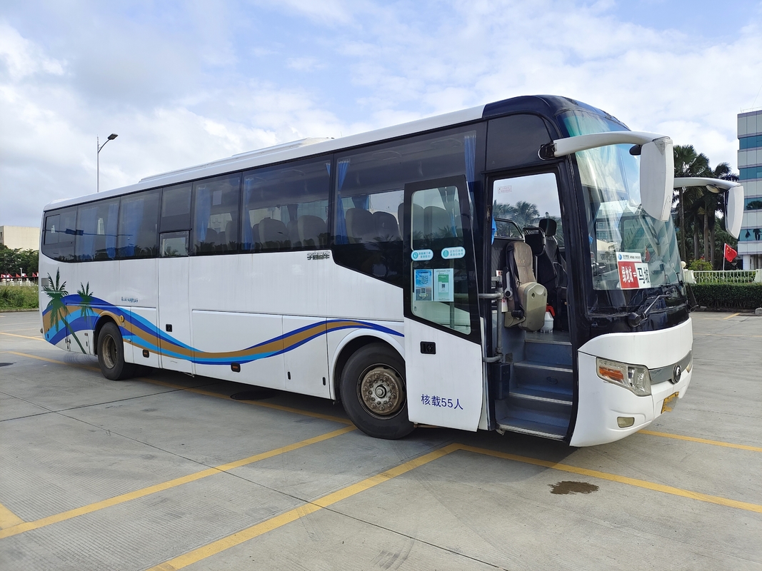 55 Kursi Bus Tangan Kedua Bus Transportasi Merek Yutong Untuk Pelatih Mesin Belakang Diesel Afrika