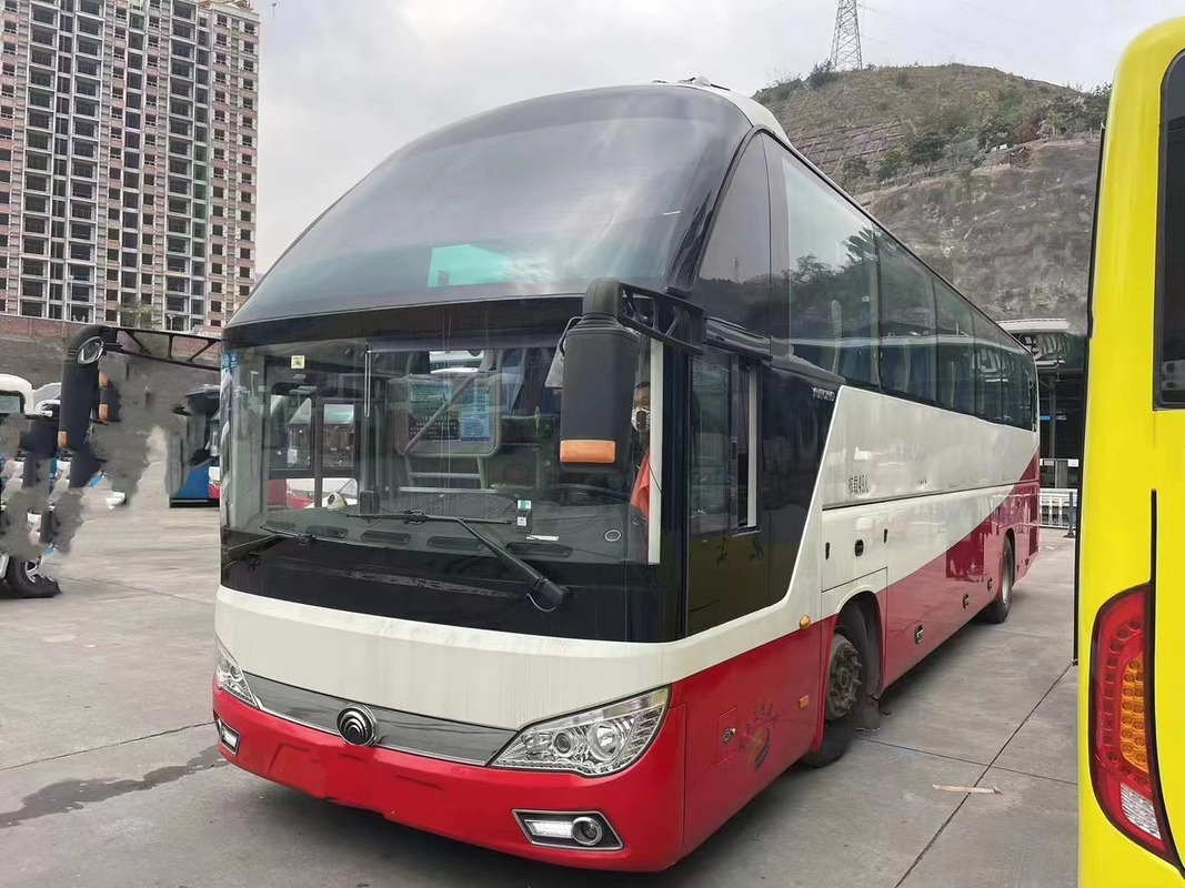 Dealer Bus Bekas 2017 45 kursi Euro 5 Yutong Zk6122 Suspensi Airbag Bus Penumpang Bekas