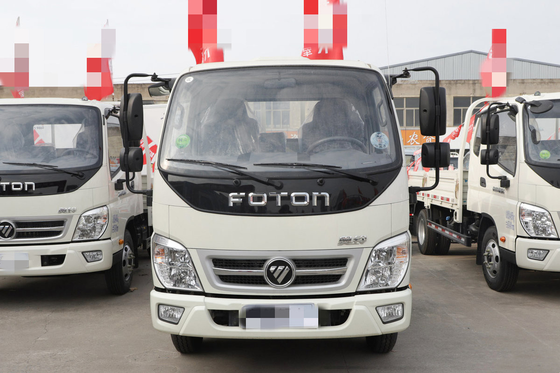 Truk Dump Bekas 132hp Truk Dump Ringan 4x2 Tipper Baru Menggerakkan Truk Foton Penggerak Tangan Kiri
