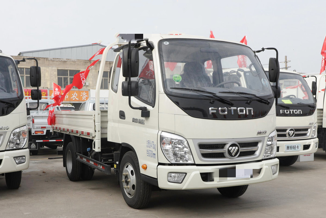 Truk Dump Bekas 132hp Truk Dump Ringan 4x2 Tipper Baru Menggerakkan Truk Foton Penggerak Tangan Kiri