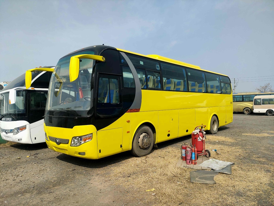 Bus Antar-Jemput Bekas Yutong ZK6110 Bus Mesin Belakang 49 kursi Suspensi Kantung Udara Dua Pintu