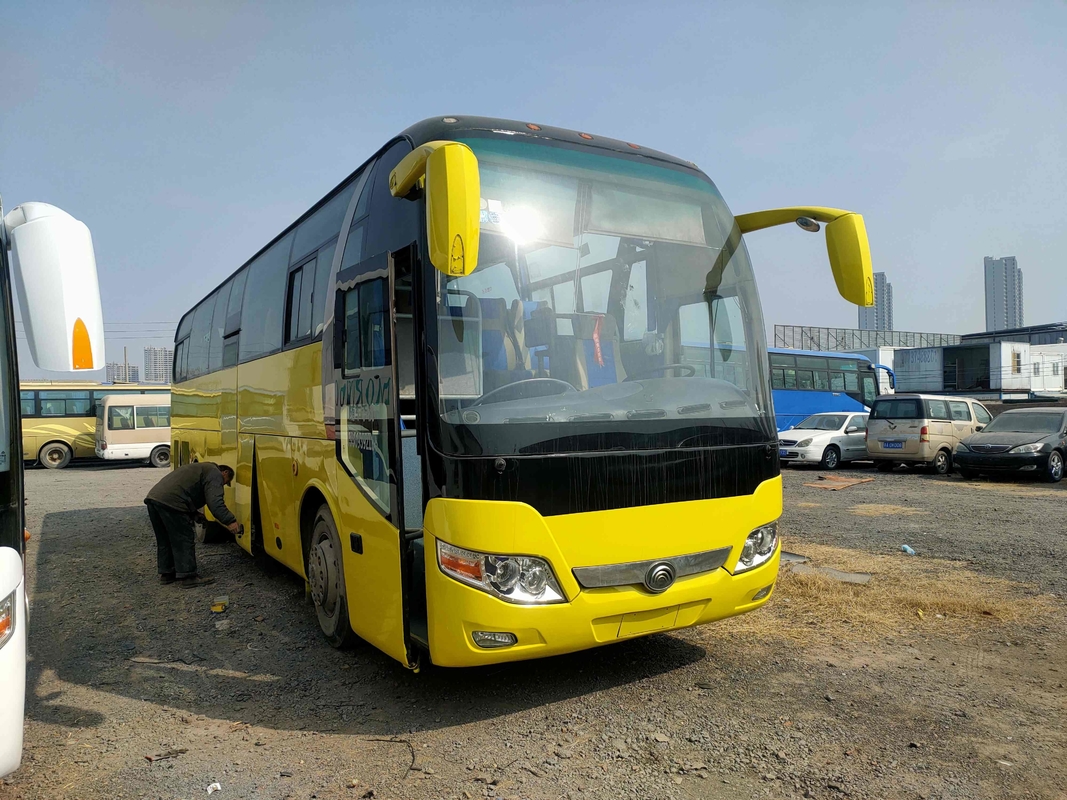 Bus Antar-Jemput Bekas Yutong ZK6110 Bus Mesin Belakang 49 kursi Suspensi Kantung Udara Dua Pintu