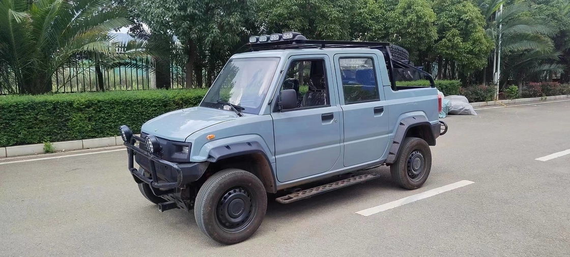 Truk Pickup Listrik 4x4 Gambar Terbalik 4 Pintu Jendela Pickup Listrik Off Road 4 Kursi