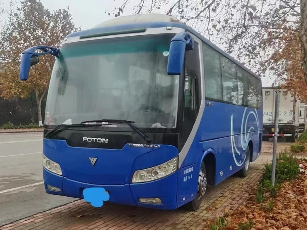 37 Kursi Bus Bekas Dan Mesin Pelatih Yuchai Menggunakan Bus Foton BJ6850 Penggerak Tangan Kiri