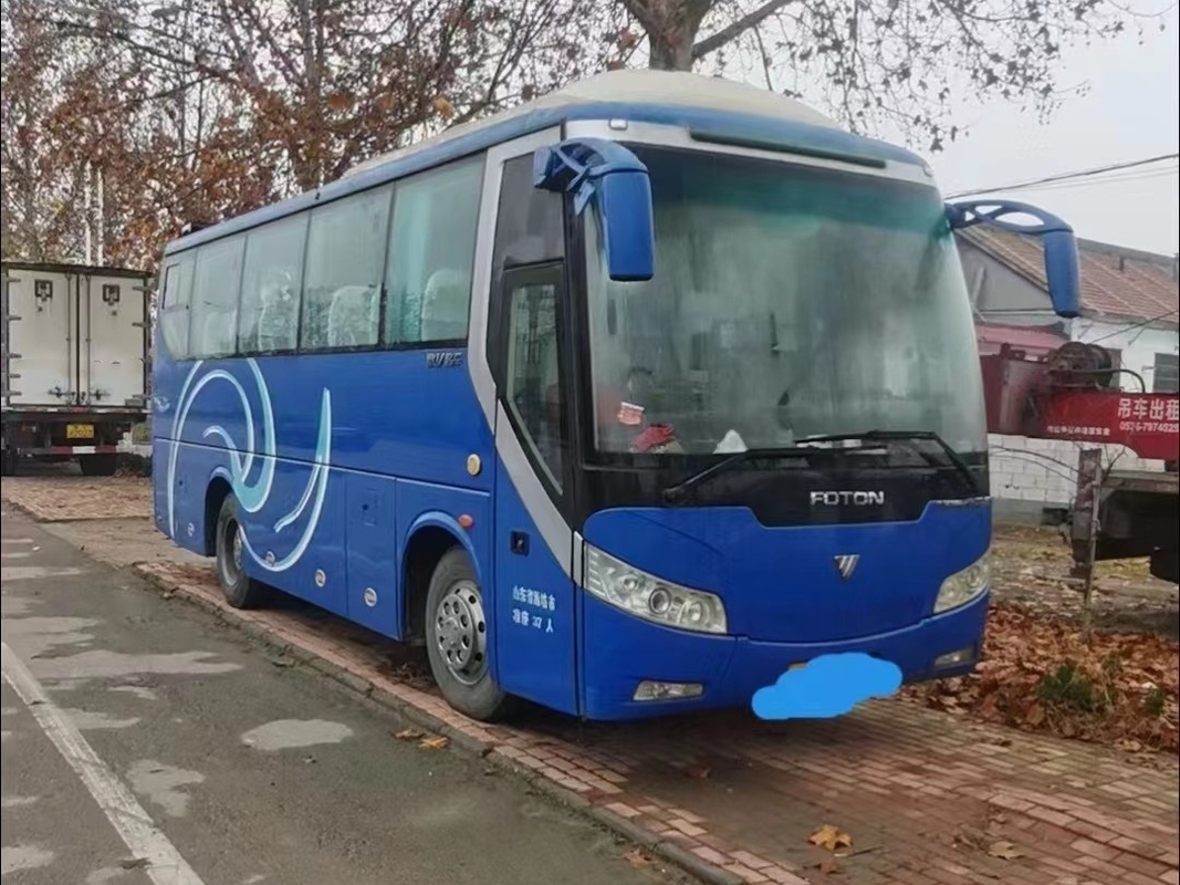 37 Kursi Bus Bekas Dan Mesin Pelatih Yuchai Menggunakan Bus Foton BJ6850 Penggerak Tangan Kiri