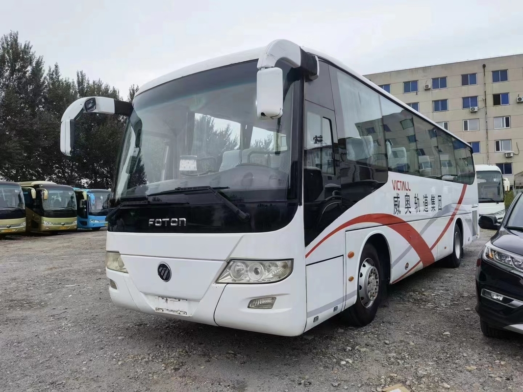 Bus Perjalanan Bekas Bus Foton Bekas BJ6103 Mesin Weichai 55 Kursi 2+3 Tata Letak Warna Putih